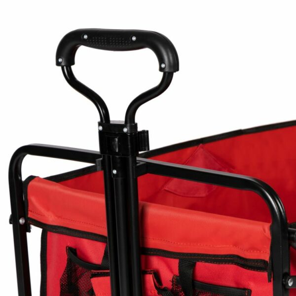 Zložljivi vrtni voziček, rdeč, 100 l | do 80 kg