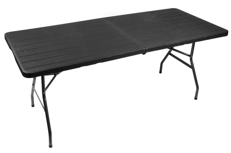 Vrtna miza, zložljiva, črna, Gardlov | 180 cm