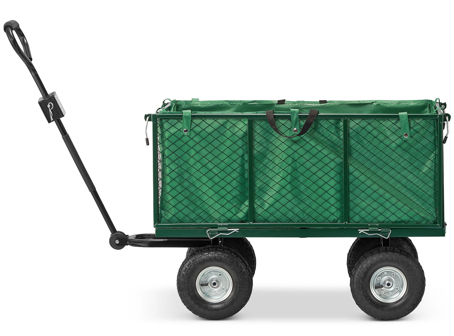 Voziček za prevoz vrtnin - 450 kg | ponjava z ročaji