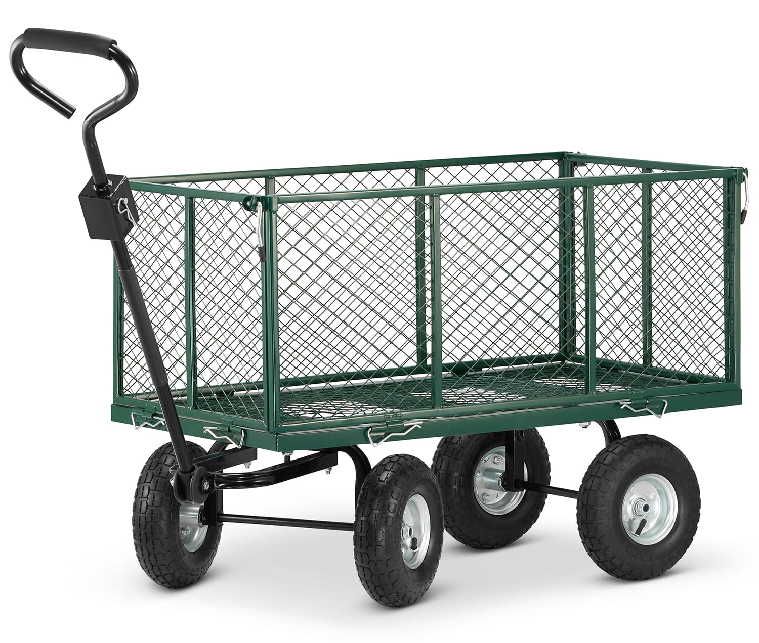 Voziček za prevoz vrtnin - 450 kg | ponjava z ročaji