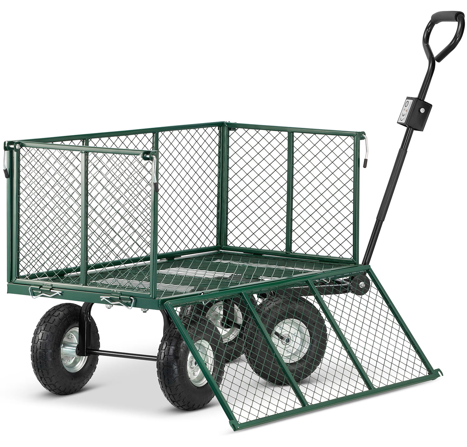 Voziček za prevoz vrtnin - 450 kg | ponjava z ročaji