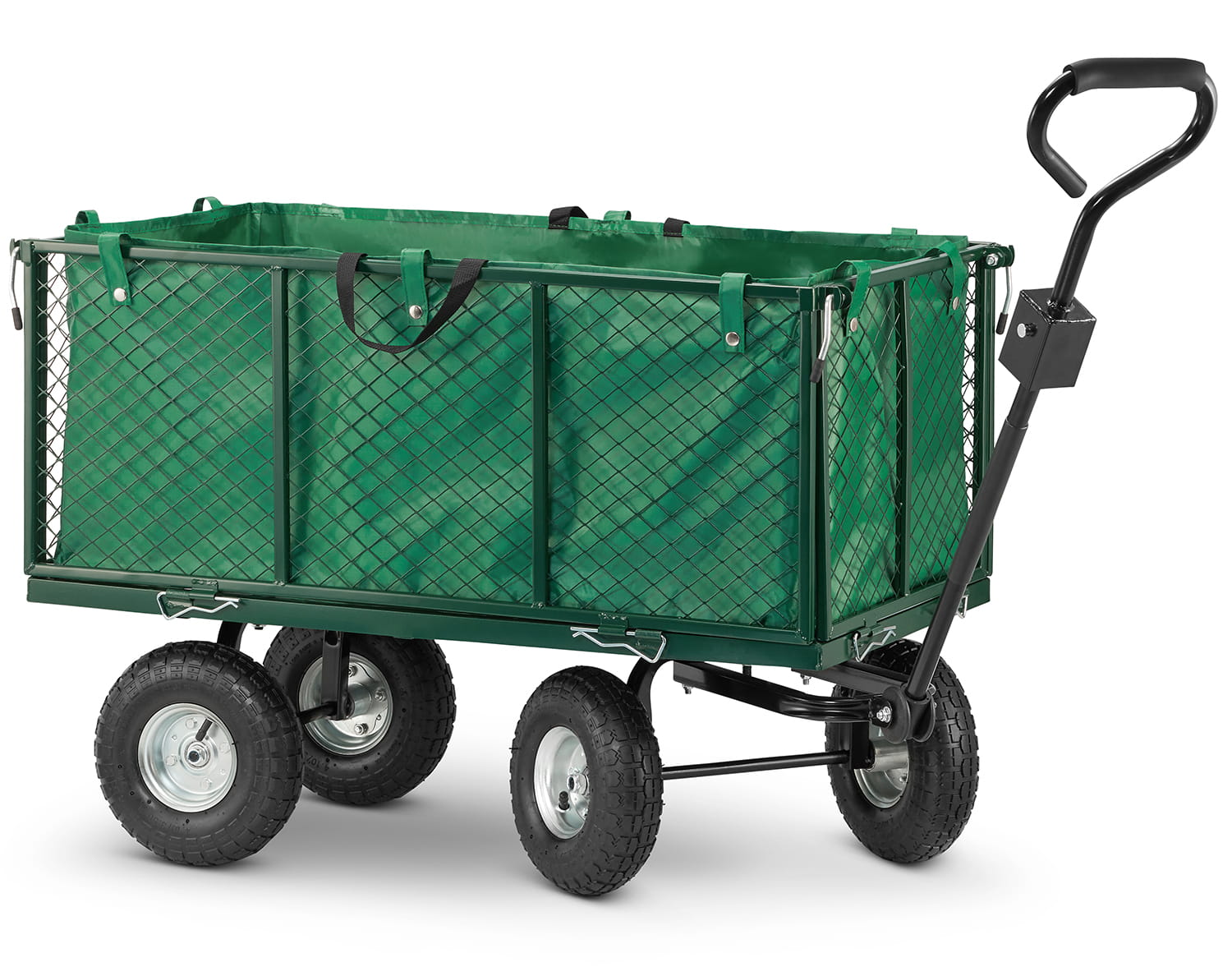 Voziček za prevoz vrtnin - 450 kg | ponjava z ročaji