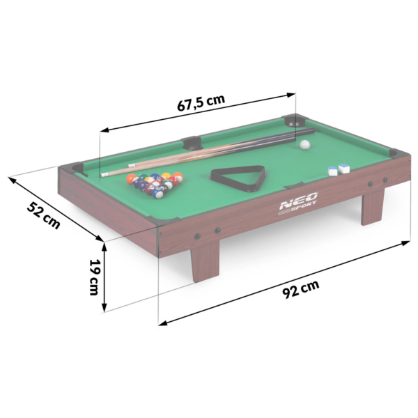 Biljard miza NS-806, 92 x 52 x 19 cm | Neosport