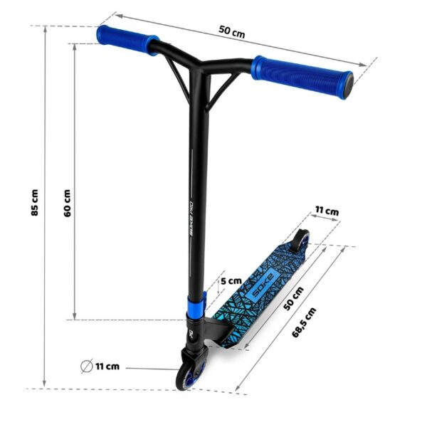 Freestyle skuter Soke Pro | modra