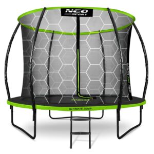 Vrtni trampolin, profiliran, 312 cm | Neo-Sport z notranjo mrežo je odlična oprema za zabavo in vadbo za ljudi vseh starosti!