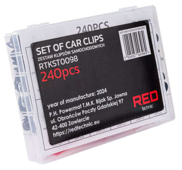 Zvezke za avtomobilsko oblazinjenje RTKST0098, 245 kosov | RED TECHNIC