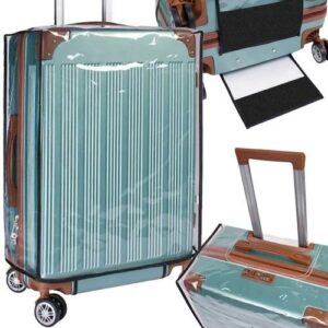 Prozoren zaščitni ovitek potovalnega kovčka L | Trizand je izdelan iz visokokakovostnega PVC, ki zagotavlja dolgotrajno uporabo ter odpornost proti obrabi in razpokam.