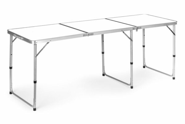 Zložljiva pohodniška miza, bela, 180 x 60 cm | Modern Home