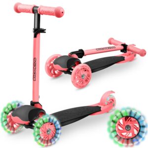 Trikolesni skuter, roza-črn | Ricokids Loco