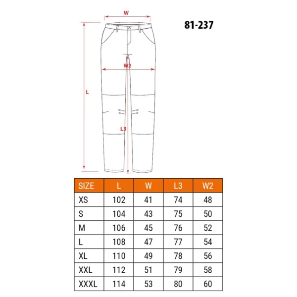 Delovne hlače - velikost. L | NEO 81-237-L