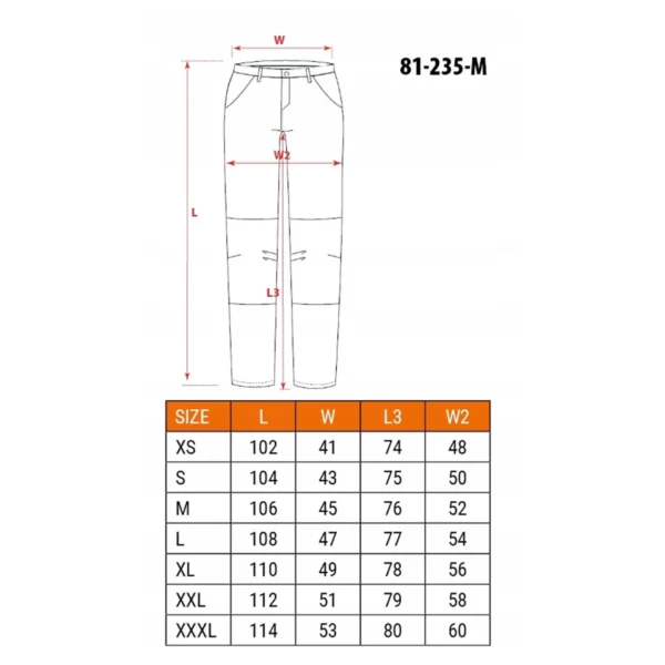 Delovne hlače - velikost. XL | NEO 81-235-XL