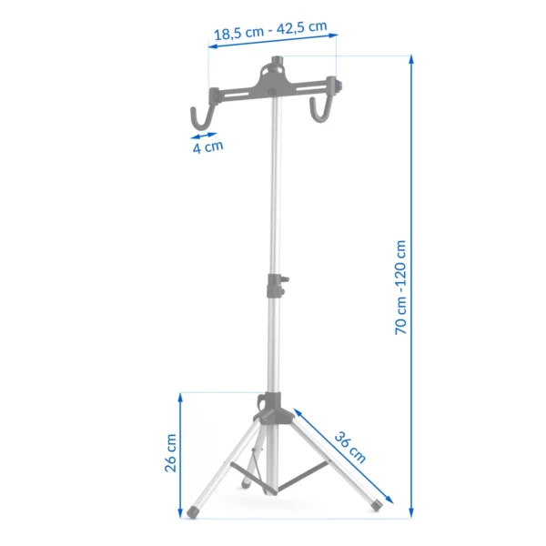 Servisno stojalo za kolo MB2, srebrno, 30 kg | HUMBERG