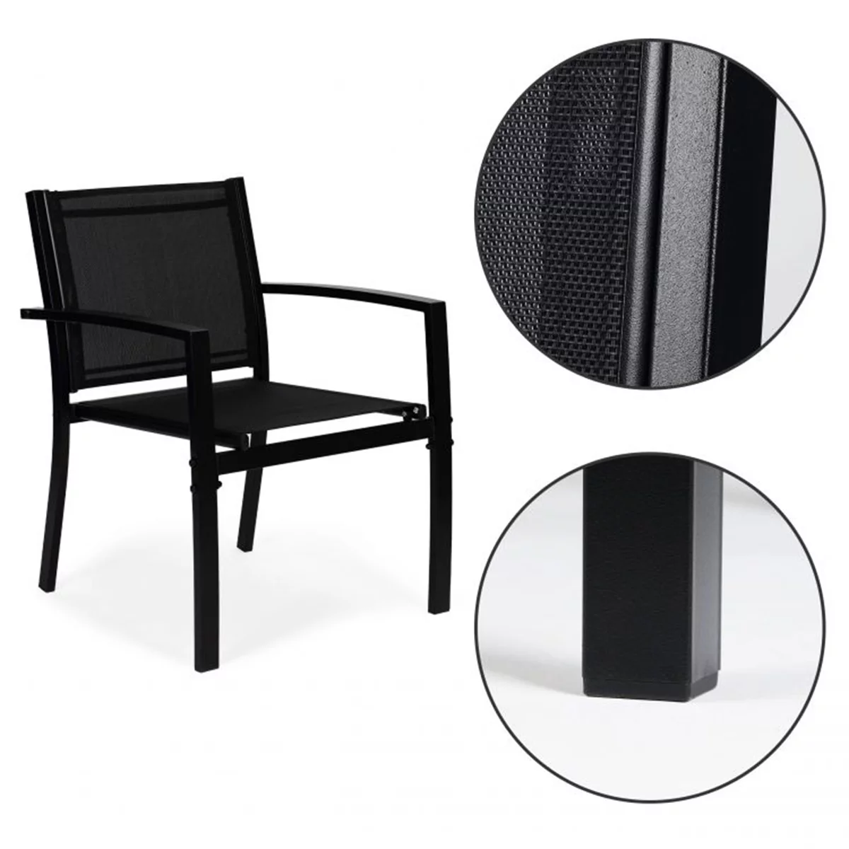 Garnitura vrtnega pohištva | črna