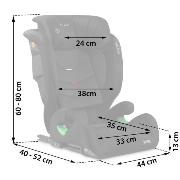 Avtosedež Louis Soft, ISOFIX, 15-36 kg, črn | Nukido