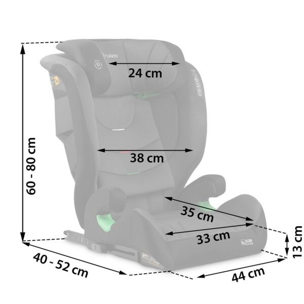 Avtosedež Louis Soft, ISOFIX, 15-36 kg, siv | Nukido