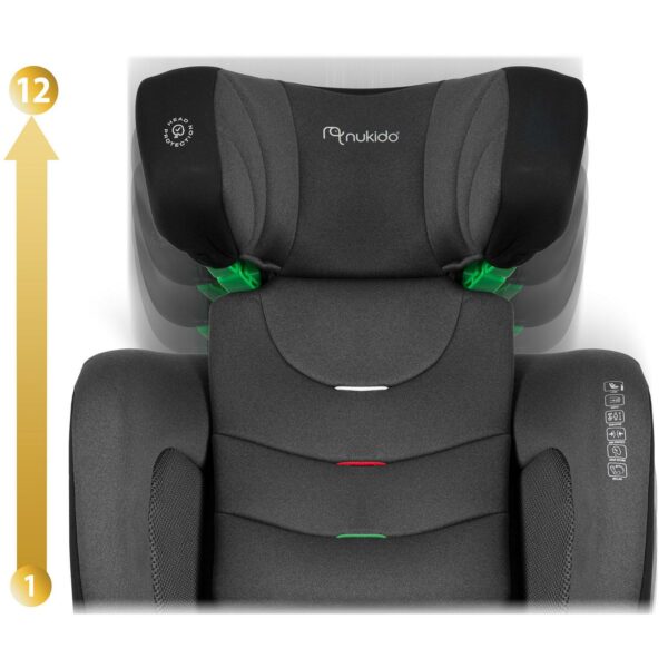 Avtosedež Louis Soft, ISOFIX, 15-36 kg, siv | Nukido