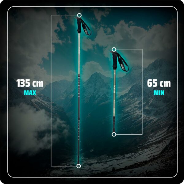 Pohodne palice NS-381, 135 cm | Neo-Sport