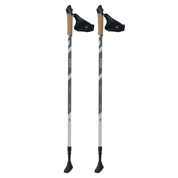 Pohodne palice NS-383, 143 cm, črne | Neo-Sport