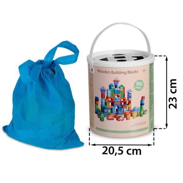 Lesene učne kocke RK-871, 100 kom. | Ricokids