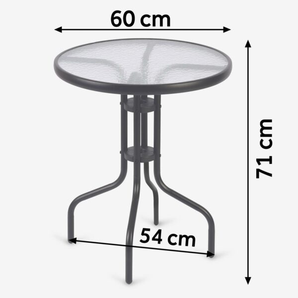 Okrogla vrtna miza SO-981, 60x71cm | Sofotel