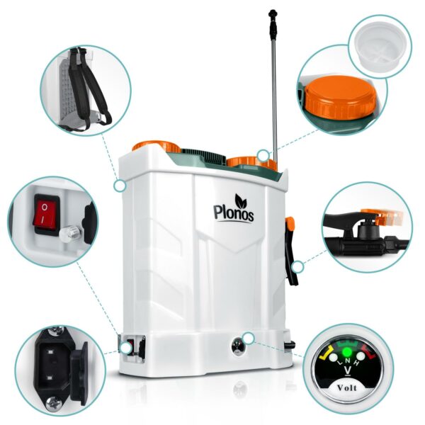 Akumulatorska škropilnica PL-602, 12V, 16L | Plonos