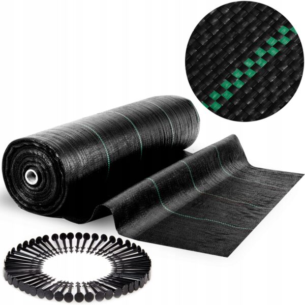 Garden agrotekstil 90g/m2, 1,6m x 50m, črn | Plonos