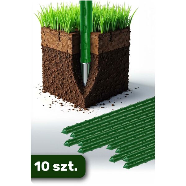 Palica za podporo rastlin PL-940, 10 kosov, 120 cm, zelena | Plonos