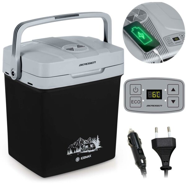 Prenosni hladilnik Icemax, ECO, 26L, črn | Berdsen