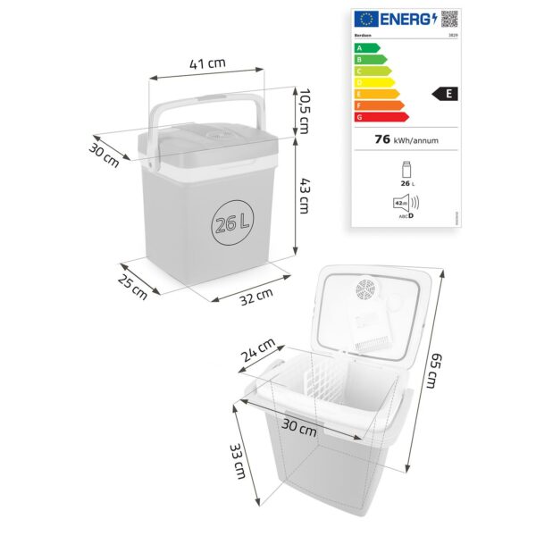 Prenosni hladilnik Icemax, ECO, 26L, črn | Berdsen