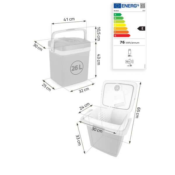 Prenosni hladilnik Icemax, ECO, 26L, moder | Berdsen