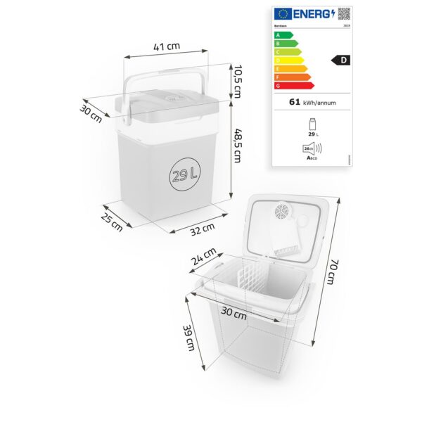 Prenosni hladilnik Icemax, ECO, 29 L, modri | Berdsen