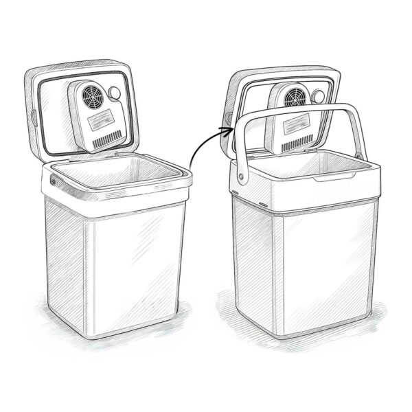 Prenosni hladilnik Icemax, ECO, 29 L, siv | Berdsen