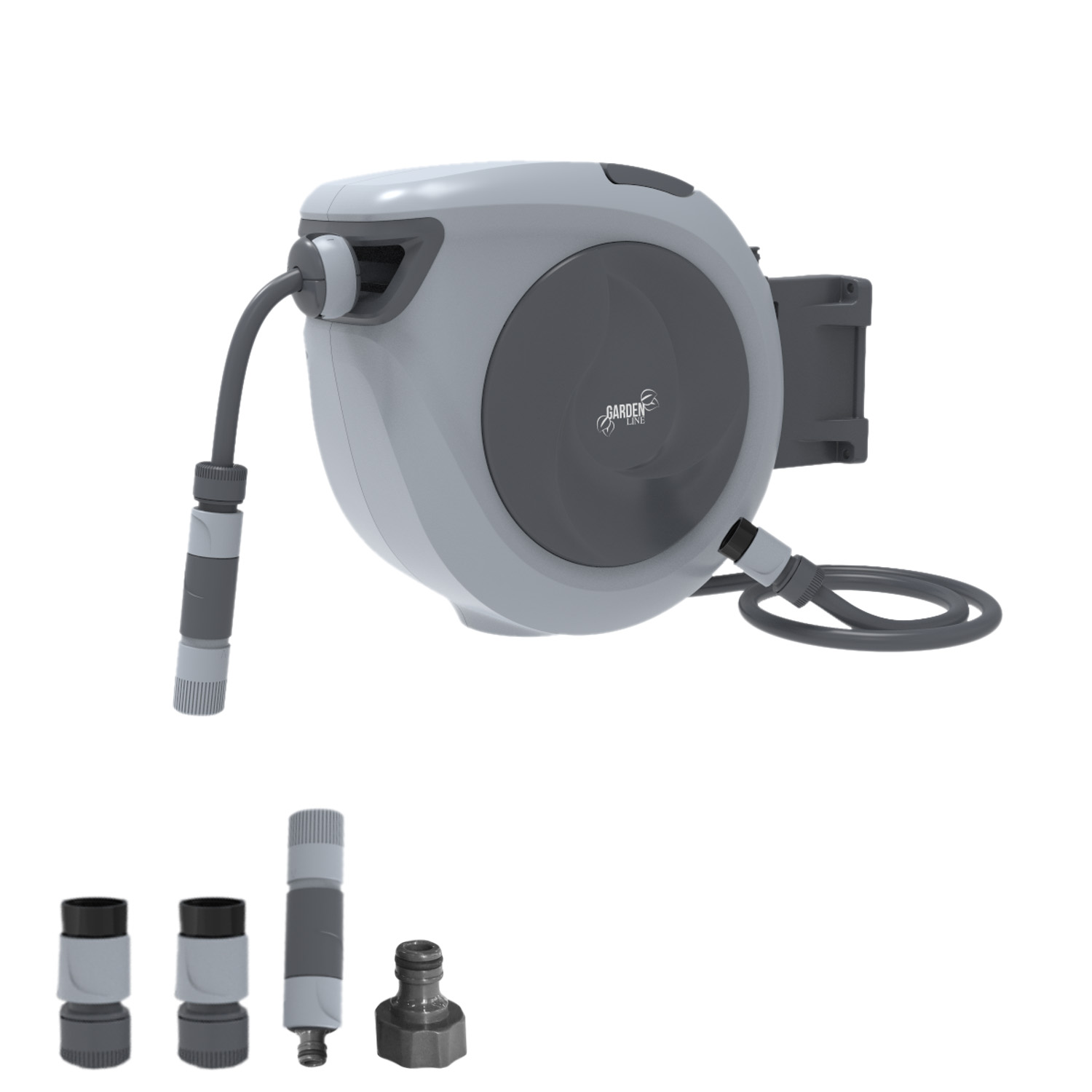 Avtomatski kolut za cev, 30 m, siv | Garden Line