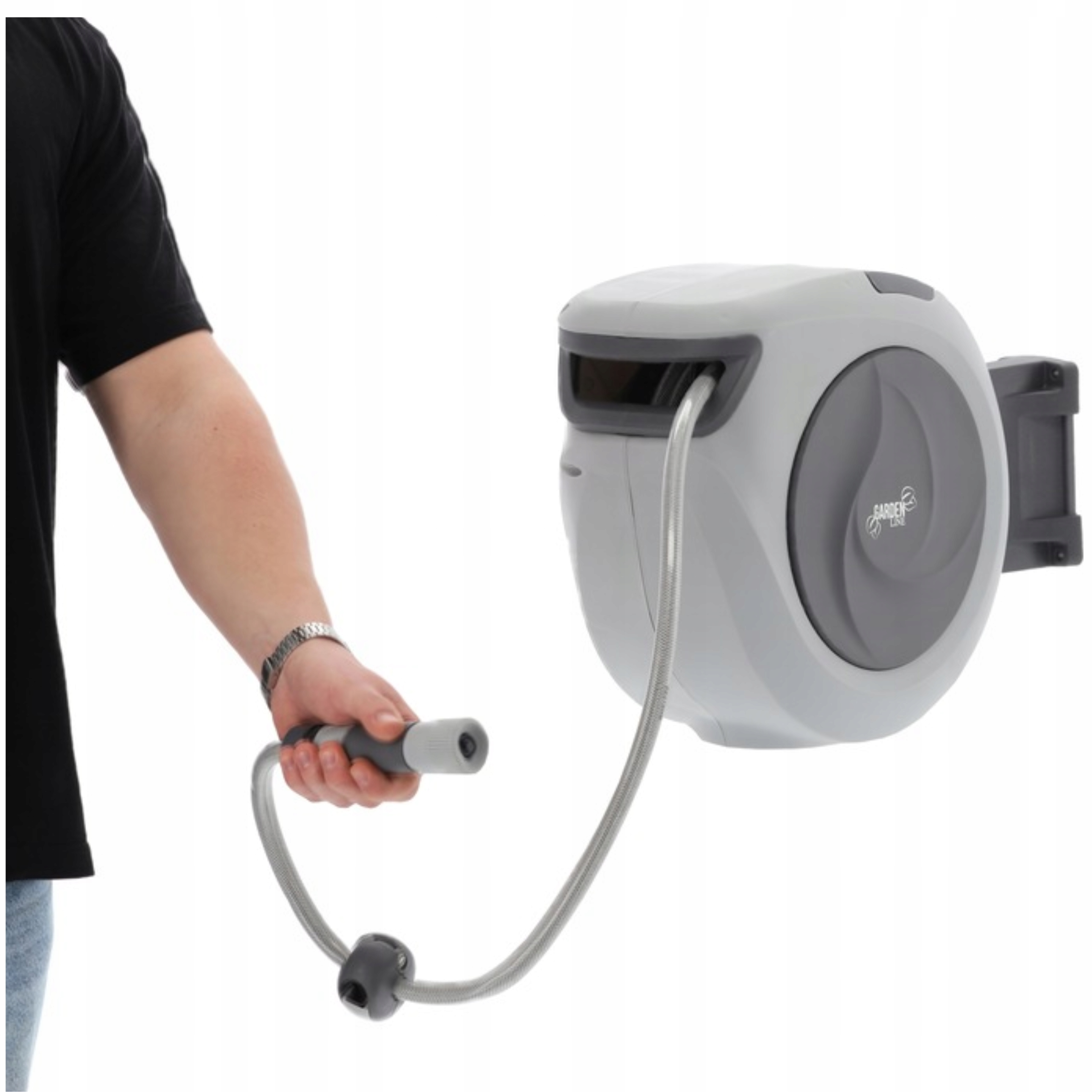 Avtomatski kolut za cev, 30 m, siv | Garden Line