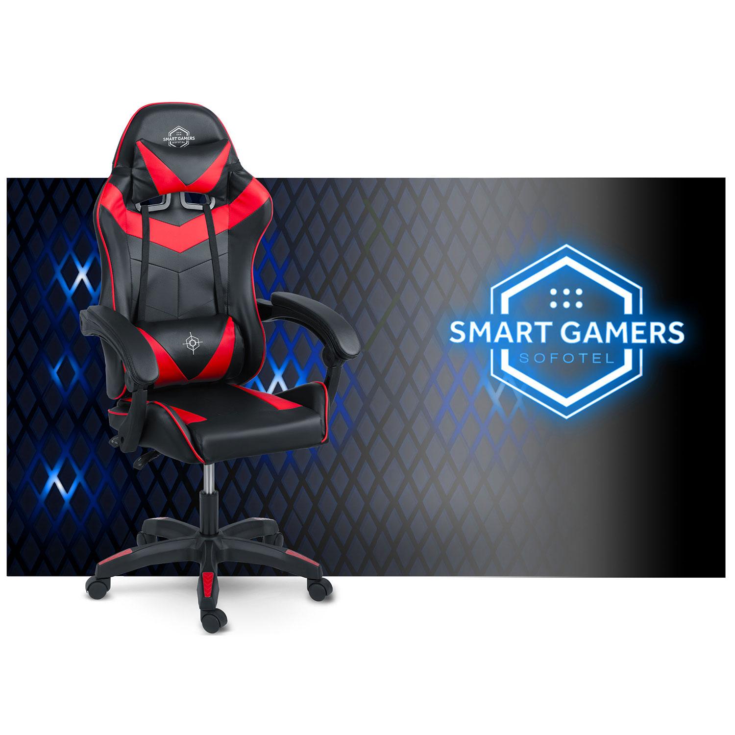 Igralni stol Draknor, črno-rdeč | Sofotel