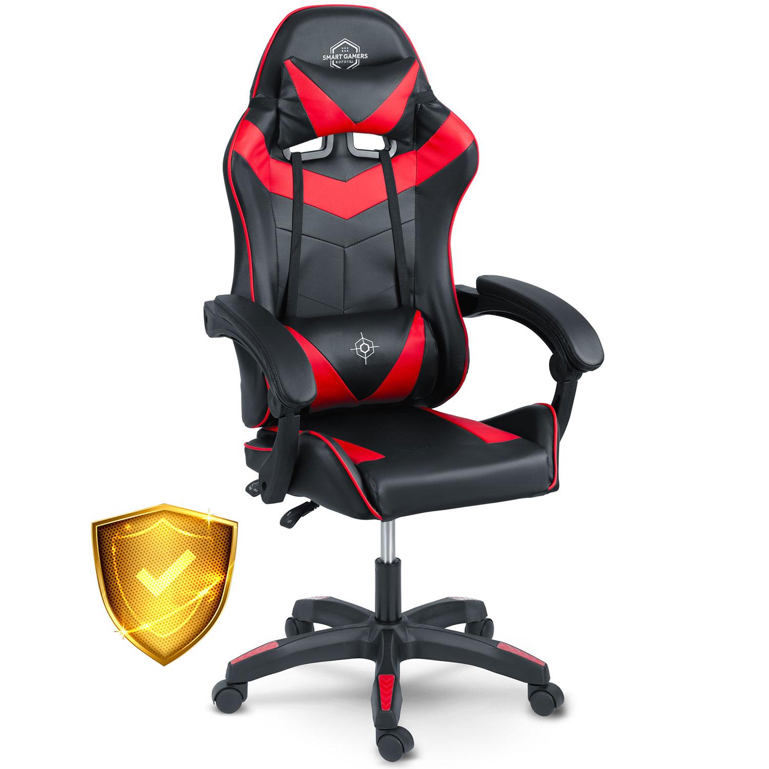 Igralni stol Draknor, črno-rdeč | Sofotel