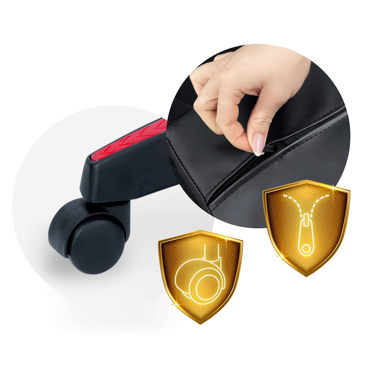 Igralni stol Draknor, črno-rdeč | Sofotel