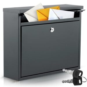 Poštni nabiralnik HM-860, 37,5 x 30,5 x 12 cm, črne barve | Humberg