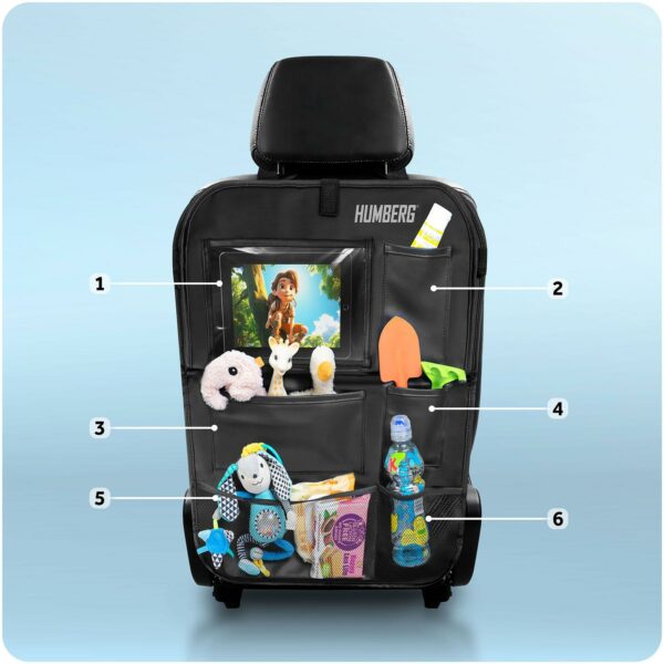 Organizator za avto z mizico HM-993, črn | Humberg