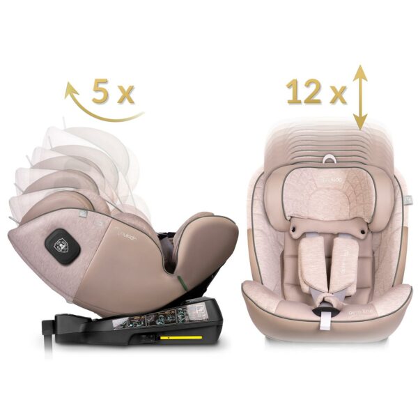 Avtosedež Aero Line, ISOFIX, 0–36 kg, bež | Nukido