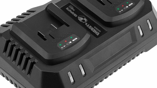 Dvojni polnilnik za baterije Energy+, 21V | GRAPHITE