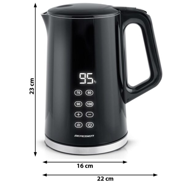 Instant grelnik vode BD-71, 1,7 l, črno-srebrn | Berdsen