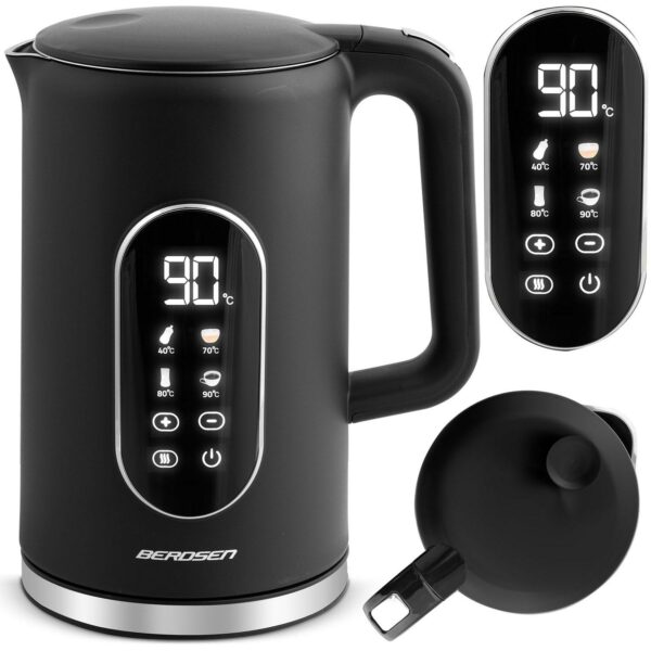 Instant grelnik vode BD-712, 1,7 l, črno-srebrn | Berdsen
