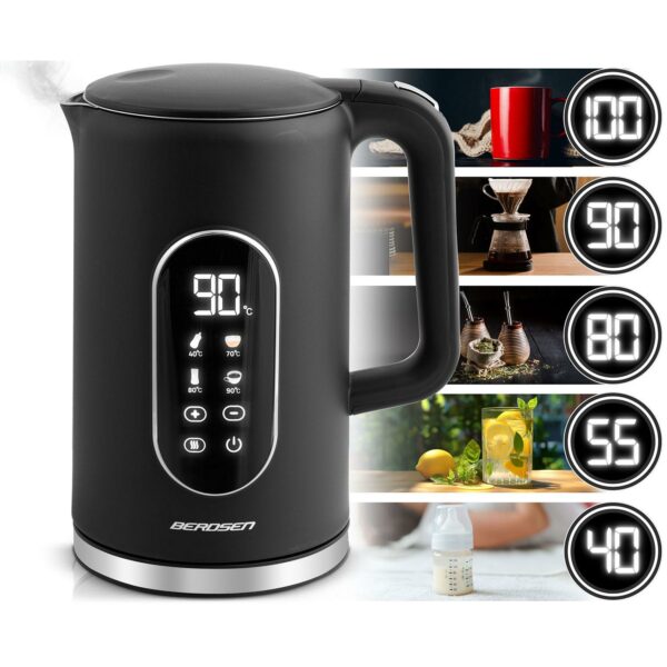 Instant grelnik vode BD-712, 1,7 l, črno-srebrn | Berdsen