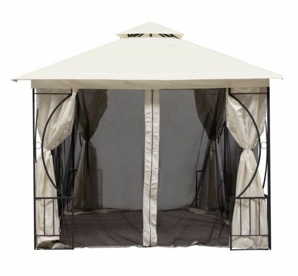 Komarnik za paviljon, 3x3m, bež | MultiGarden