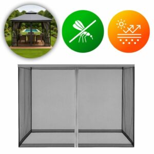 Komarnik za paviljon, 3x3m, siv | MultiGarden