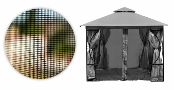 Komarnik za paviljon, 3x3m, siv | MultiGarden - Image 4