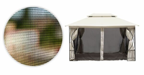 Komarnik za paviljon, 3x4m, bež | MultiGarden