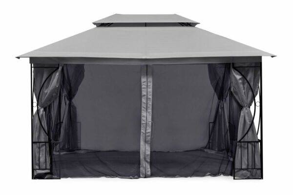 Komarnik za paviljon, 3x4m, siv | MultiGarden