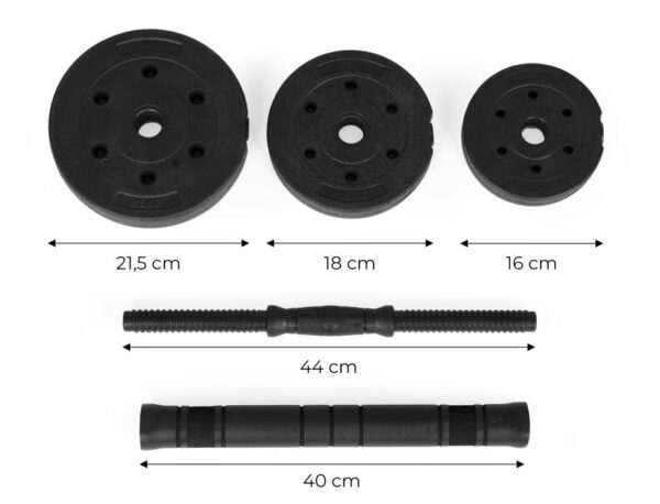 Komplet dveh nastavljivih uteži | 2x10kg